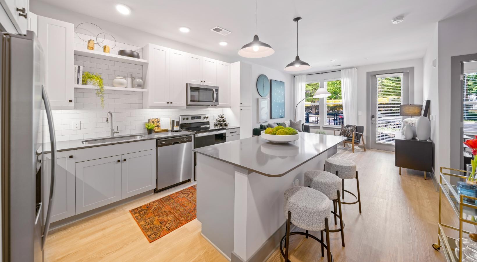 Find your perfect fit at Miller and York a kitchen with a large island