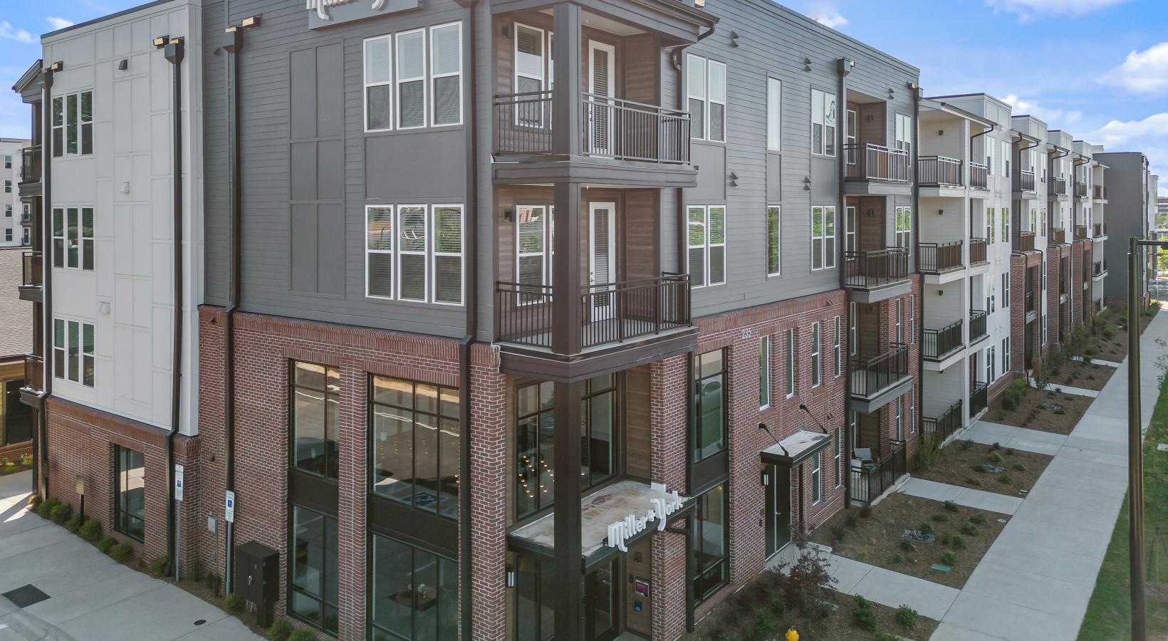 Settle into comfort at Miller and York a row of buildings