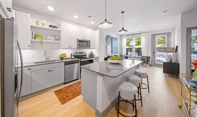 Find your perfect fit at Miller and York a kitchen with a large island