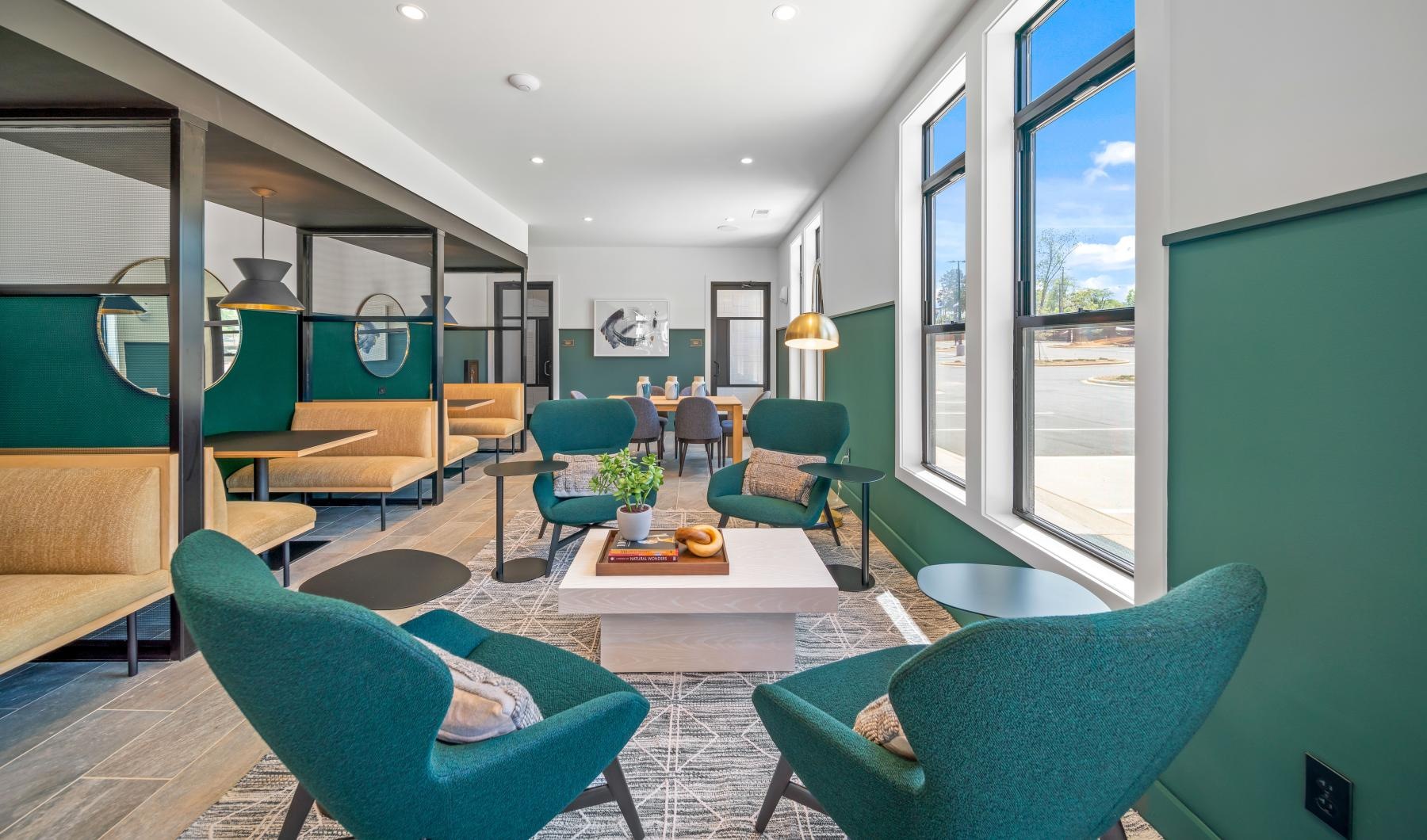 The essence of exceptional living a room with a table chairs and a couch