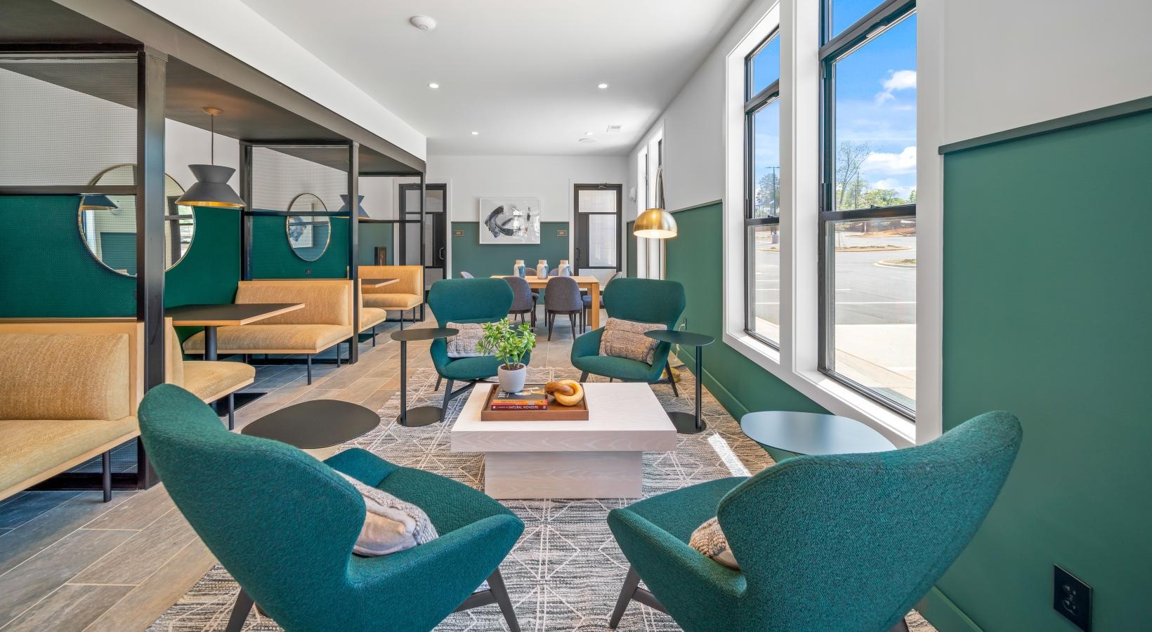 The essence of exceptional living a room with a table chairs and a couch